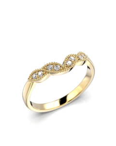 Festive Veera Side 0,08ct timanttisormus keltakulta 14-697-008-KK-HSI1