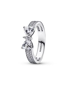 Pandora Sparkling Bow Double-Row sormus 193552C01-56