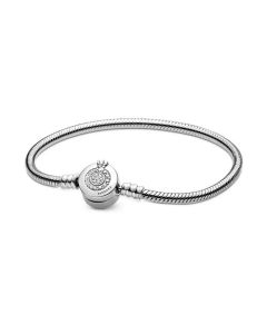 Pandora Moments Sparkling Crown O Snake Chain rannekoru 18cm 599046C01-18