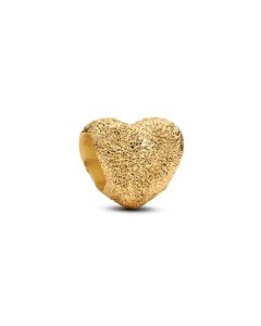 Pandora Moments Textured Heart mini hela kullattu 764000C00