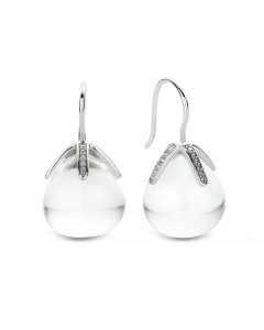 Ti Sento hopeiset korvakorut kristalleilla 7770TC