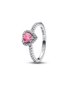 Pandora Pandora Sparkling Pink Heart sormus koko 52 198421C03-52