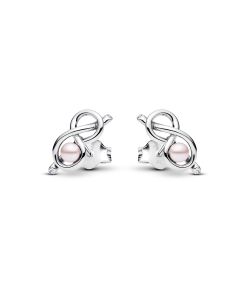 Pandora Infinity Knot & Pearl korvakorut 293761C01