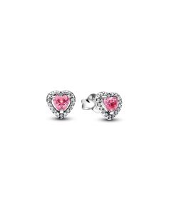Pandora Sparkling Pink Heart korvakorut 298427C02