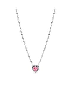 Pandora Sparkling Pink Heart kaulakoru 398425C02-45