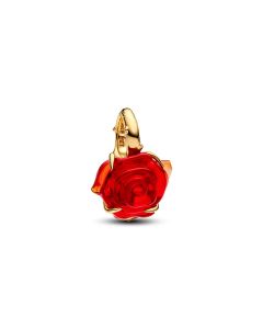 Pandora Disney Beauty and the Beast Enchanted Rose Dangle kullattu hela 764018C01