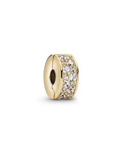 Pandora Clear Pavé Clip14k kullattu lukkopala 768658C01