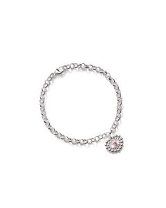 Kalevala Roosa nauha Valoisa 2025 rannekoru hopea pinkki 2569483J195