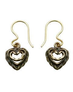 Kalevala Talon sydän korvakorut pronssi