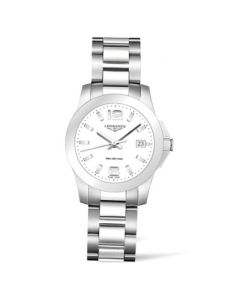 Montre Longines Conquest quartz bracelet cuir bleu 43mm, L37604960