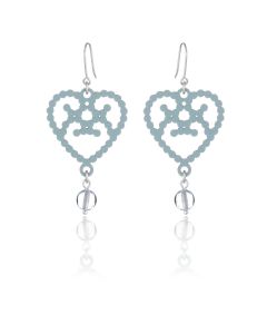 Lumoava Helmi puukorvakorut Aqua LV5254100030