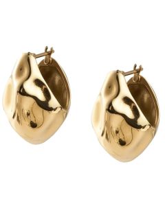 Mockberg Wavy Bolded Drop Gold korvakorut MB0171