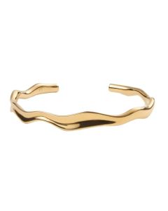 Mockberg Wavy Bolded Cuff Gold rannerengas MB0173