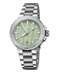 Oris Aquis Date Seafoam Green 36.5mm 01-733-7770-4157-1