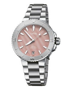 Oris Aquis Date Blush Pink 36.5mm 01-733-7770-4158-1