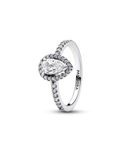 Pandora Sparkling Pear Halo sormus koko 56 192835C01-56