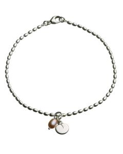 Kalevala Vanamo rannekoru vaaleanpunainen helmi 2565402HE175