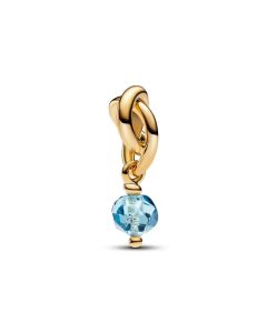 Pandora Birthstone March Sea Aqua Blue Eternity Circle hela kullattu 763462C03