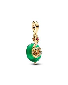 Pandora Snake Green Murano Glass Dangle hela 763617C01