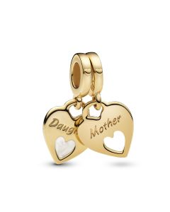 Pandora Mother & Daughter Hearts Dangle helat kullattu 769187C01