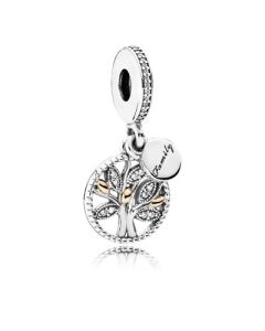 Pandora hopeinen hela Family tree 14K 791728CZ