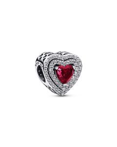Pandora Timeless Sparkling Red Heart hela 799218C02