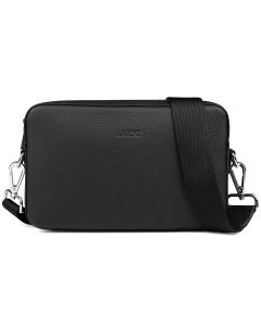 Aarni Iso Olkalaukku musta/hopea