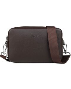 Aarni Iso Olkalaukku tummanruskea/hopea