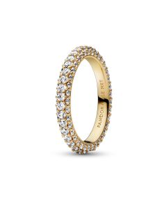 Pandora Timeless Pavé Single-row sormus kullattu koko 54 162627C01-54