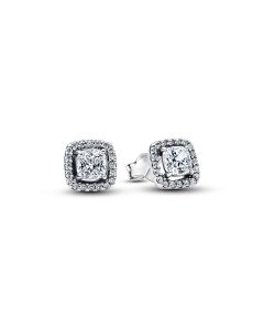 Pandora Square Halo Stud korvakorut 293551C02