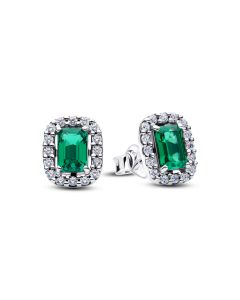 Pandora Timeless Sparkling Green Halo korvakorut 294501C01