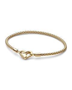 Pandora Moments Studded Hearts Chain rannekoru 14K kullattu 19cm 562731C00-19