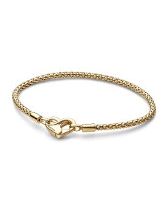 Pandora Moments Studded Hearts Chain rannekoru 14K kullattu 17cm 562731C00-17