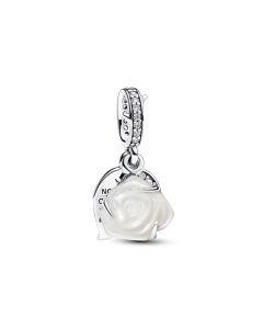 Pandora White Rose in Bloom Double Dangle hela 793200C01
