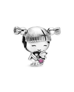 Pandora Girl With Pigtails & Teddy Bear hela 798016EN160