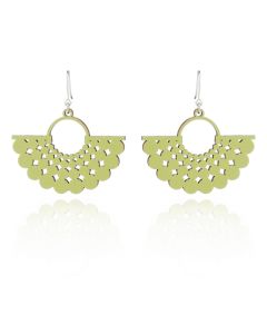 Lumoava Aika puukorvakorut vihreä LV5244200040
