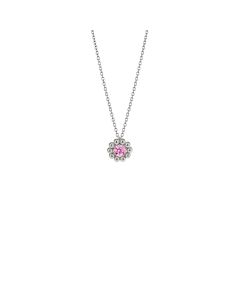 Lumoava Daisy riipus pinkillä kivellä 45/50cm L56228150000