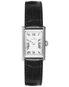 Mockberg Timeless Black Leather Silver MB0246