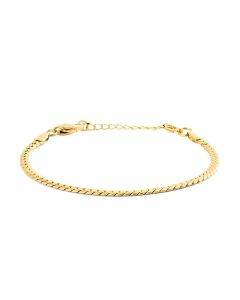 Mockberg Serpentine Chain Gold Medium rannekoru 17/20cm MB1990