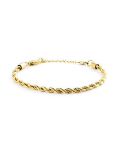 Mockberg Bold Rope Chain Gold Medium rannekoru 17/20cm MB2004