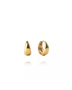 Mockberg Bold Hoops Gold Medium korvarenkaat kullattu Ø16mm MO145