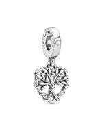 Pandora hopeinen hela Heart Family Tree 799149C00