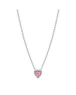 Pandora Sparkling Pink Heart kaulakoru 398425C02-45