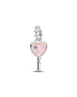 Pandora Opalescent Heart Key Dangle hela 794427C01