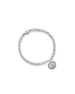 Kalevala Roosa nauha Valoisa 2025 rannekoru hopea pinkki 2569483J195