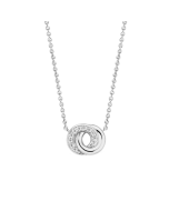 Ti Sento hopeinen kaulakoru zirkoneilla 3915ZI/42