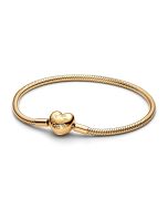 Pandora Moments Heart Clasp Snake Chain kullattu rannekoru 16cm 563050C00-16