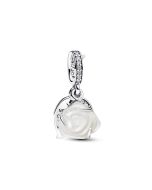 Pandora White Rose in Bloom Double Dangle hela 793200C01
