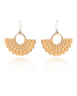 Lumoava Aika puukorvakorut oranssi LV524420003