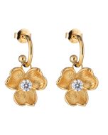 Lumoava Anna korvarengas kirkkaalla kivellä kullattu L64263813000